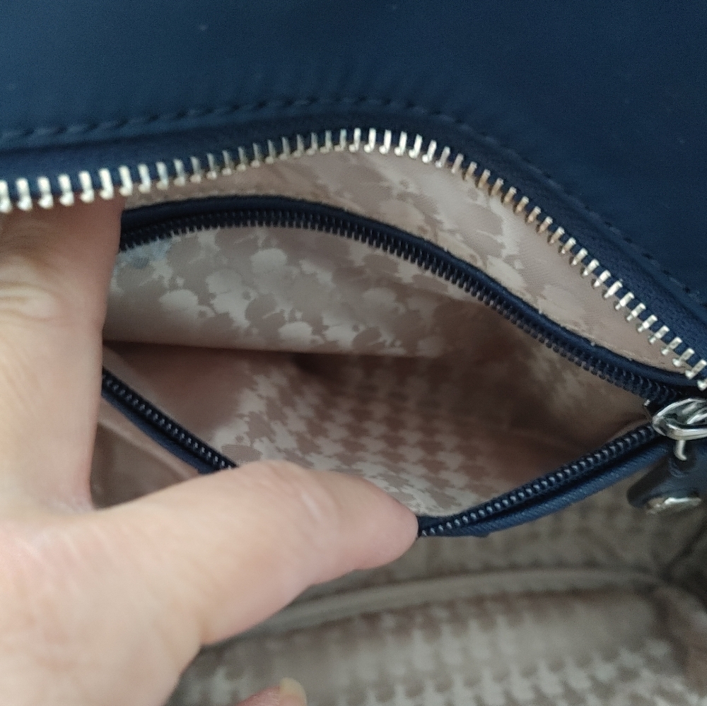 Karl Lagerfeld Navy Nylon Backpack - Picture 6 of 16